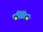 蓝色实验小车