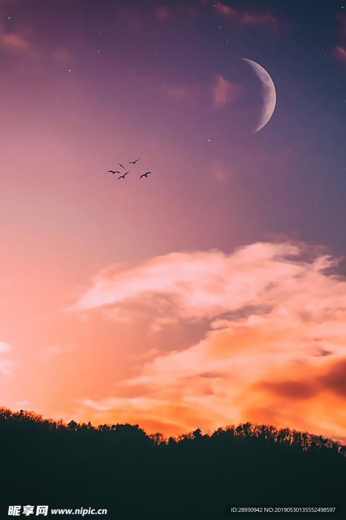 彩色天空