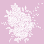 白色透明花边图案