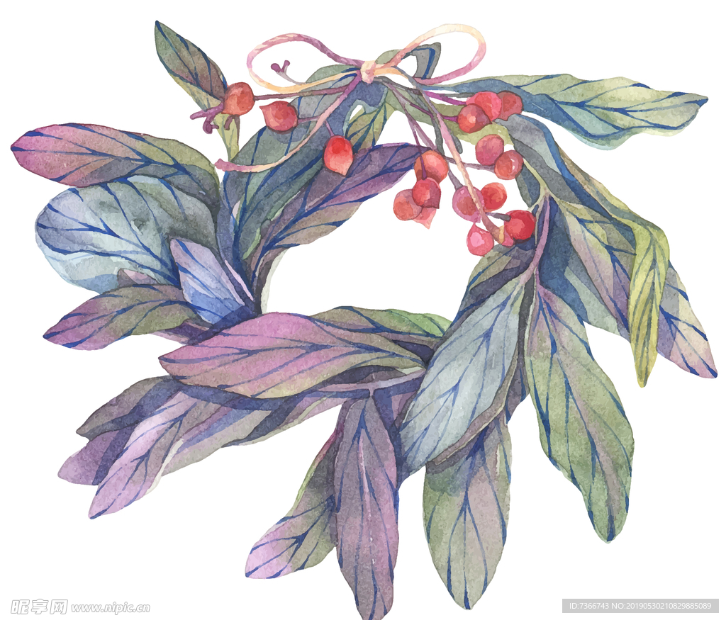 花 矢量花 水墨花 水彩花