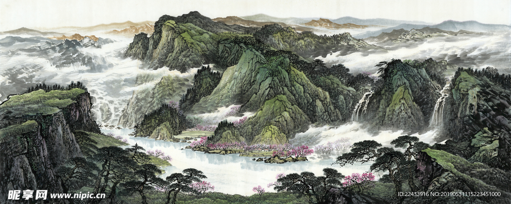 山水画 水墨画 国画