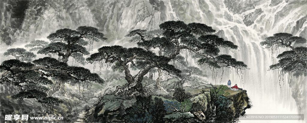 山水画 水墨画 国画