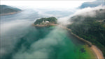 山水风景 雾灵山 山峰 大好河