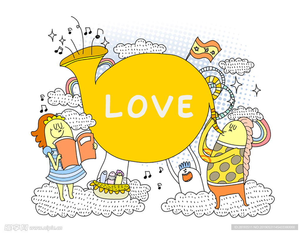 LOVE插画系列