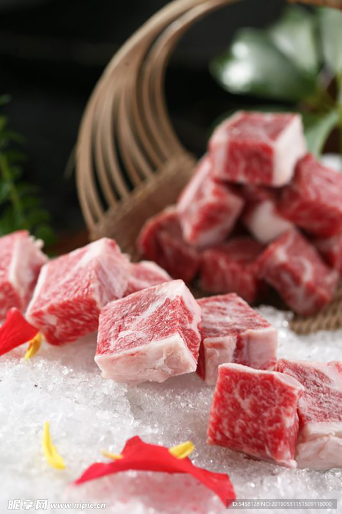 雪花牛肉粒