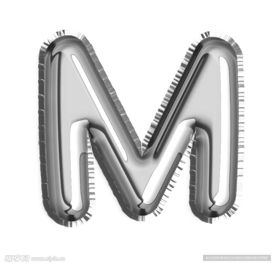 铝箔 气球 英文 字母 M