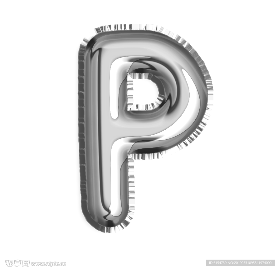 铝箔 气球 英文 字母 P