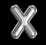 铝箔 气球 英文 字母 X
