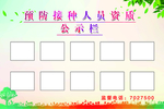 预防接种公示栏