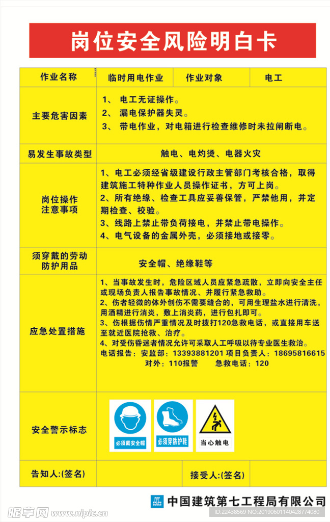 双重体系明白卡