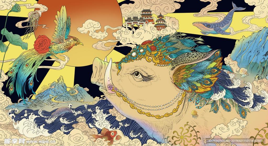 浮世绘  极善极恶 漫画 颜色