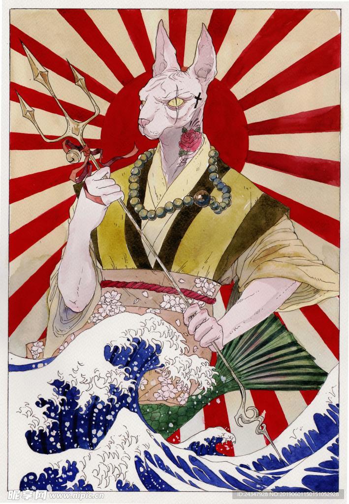 浮世绘  极善极恶 漫画 颜色