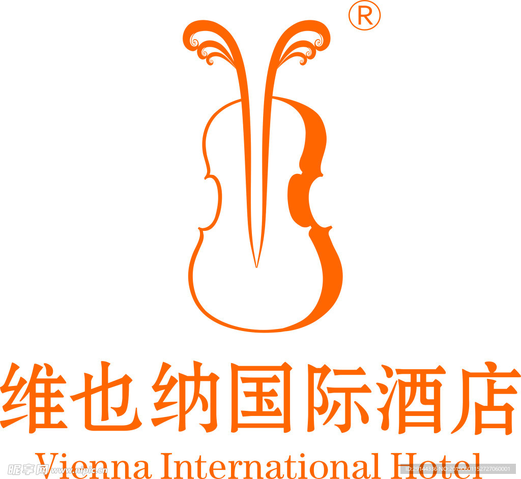 键 词:维也纳 国际酒店 标志 商标 设计 logo