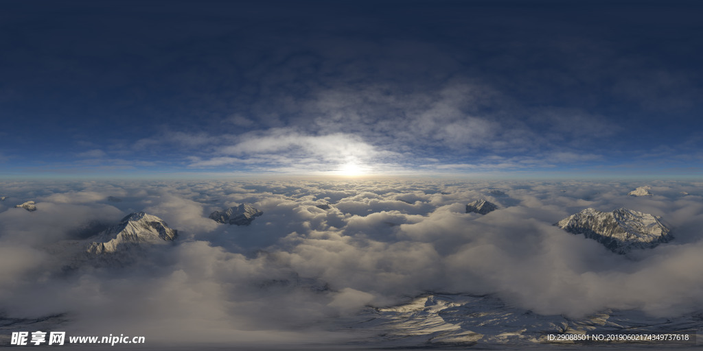 云层 天空 天际线 高空云层