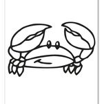 简笔画螃蟹
