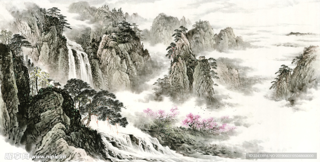 山水画 水墨画 国画 丹青