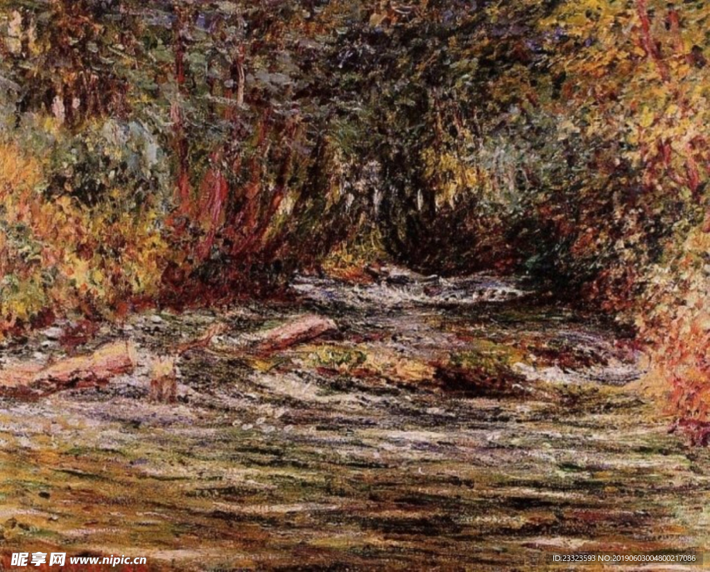 莫奈油画