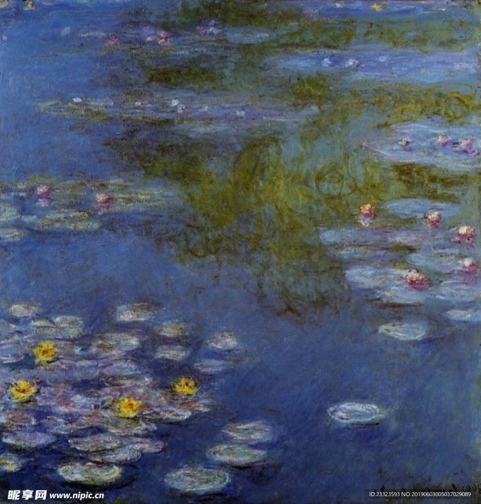 莫奈油画