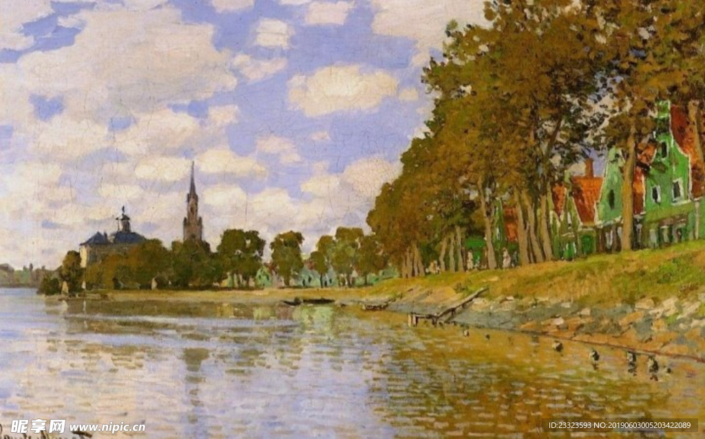 莫奈油画