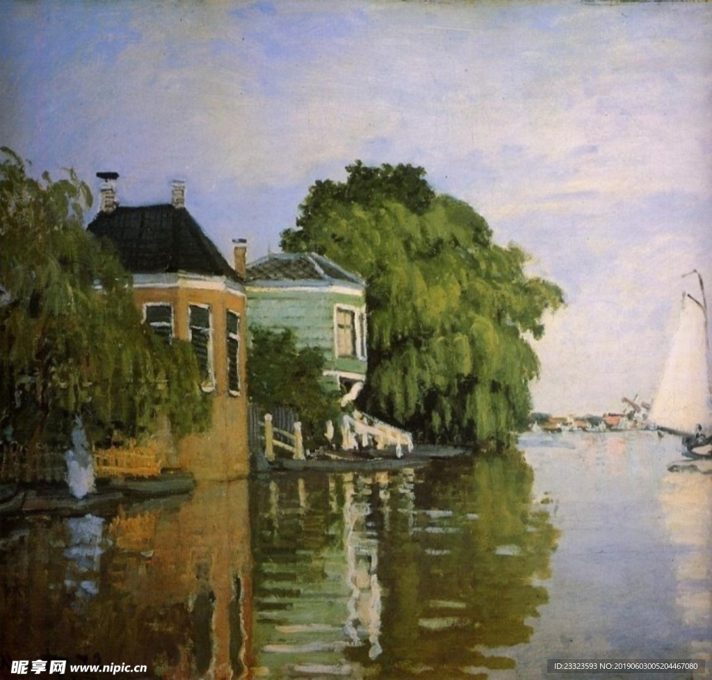莫奈油画