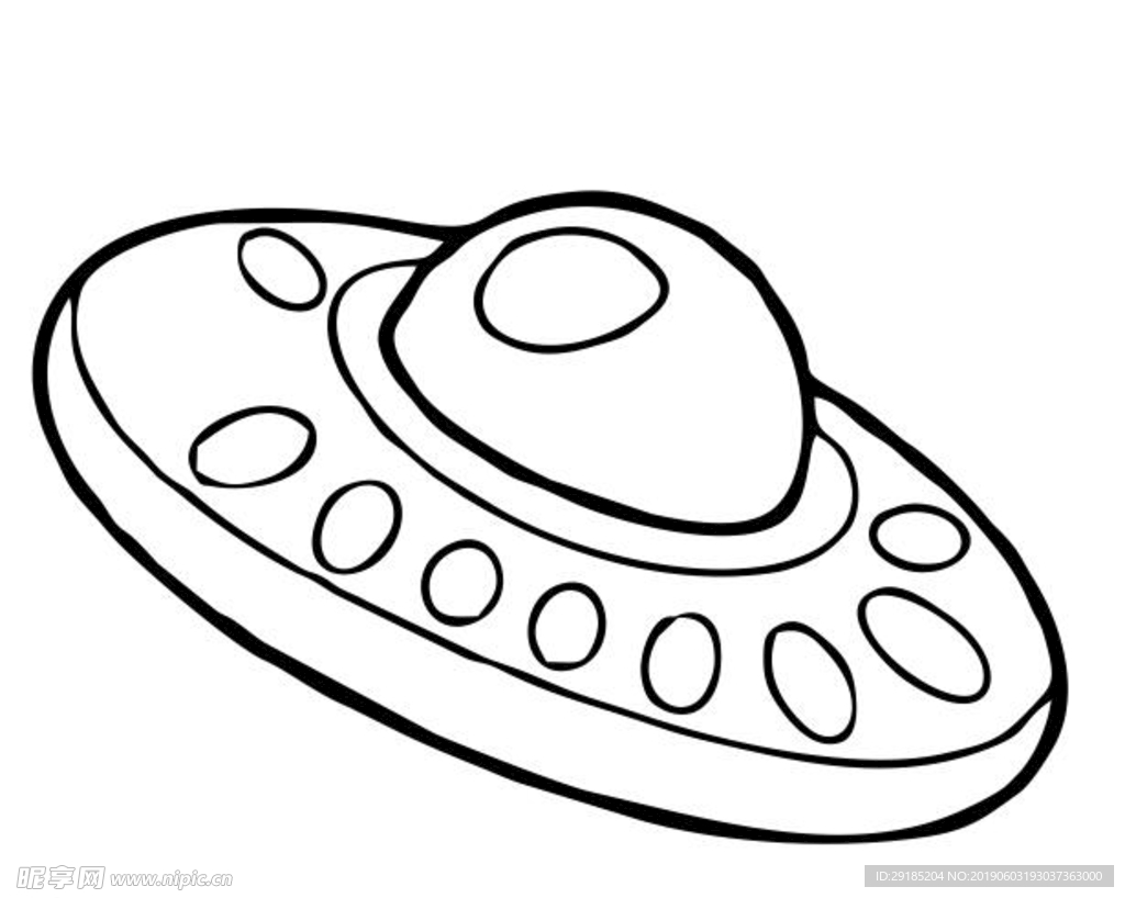 儿童简笔画 UFO飞碟、宇宙飞船的画法（庆祝十一儿童画） - 有点网 - 好手艺