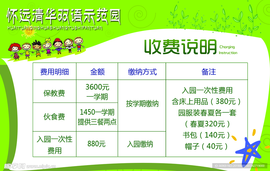 幼儿园 幼教 收费标准 儿童