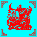 牛剪纸