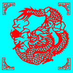 龙剪纸