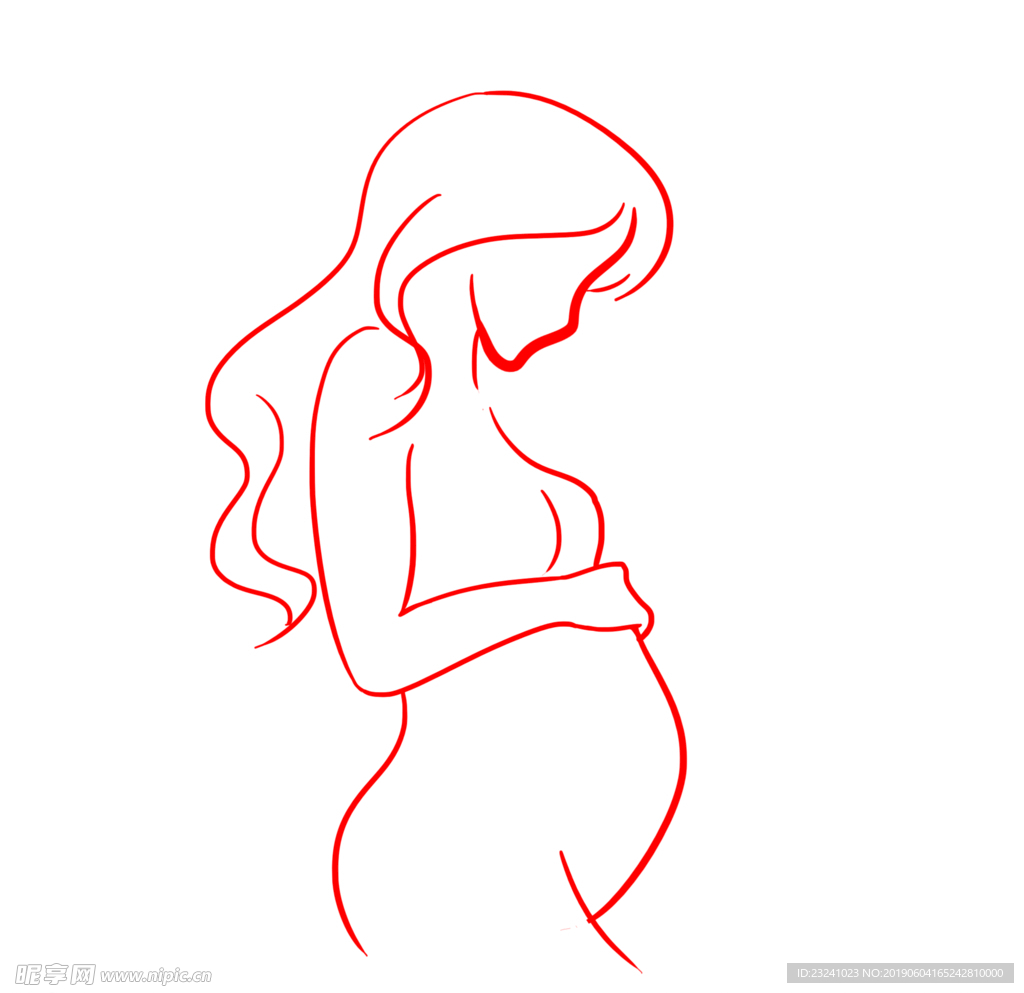 孕妇线条