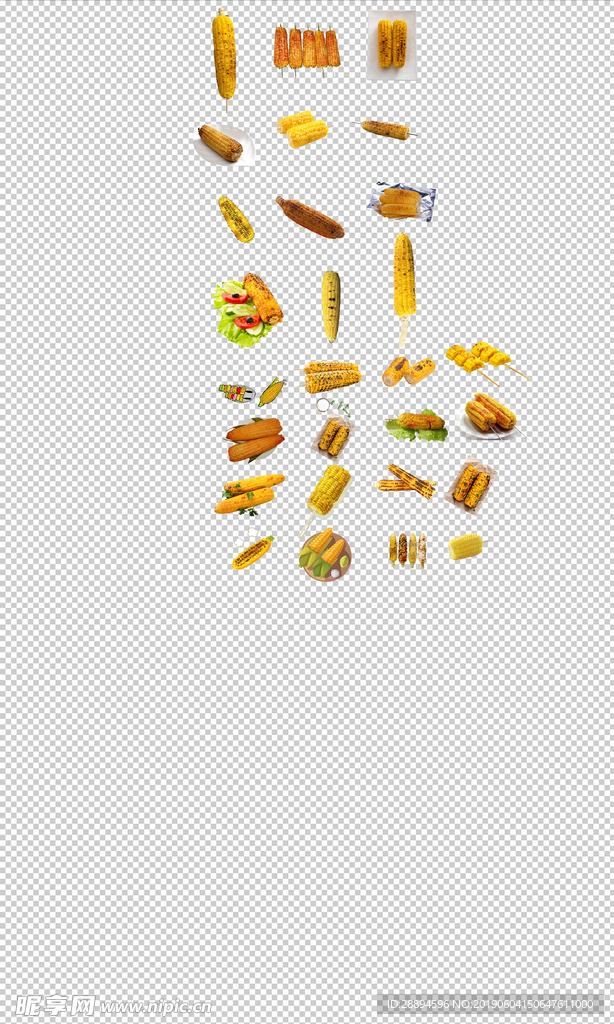 玉米烤玉米美味烧烤烤玉米金色