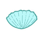 蓝色贝壳