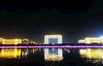 开元湖夜景摄影图