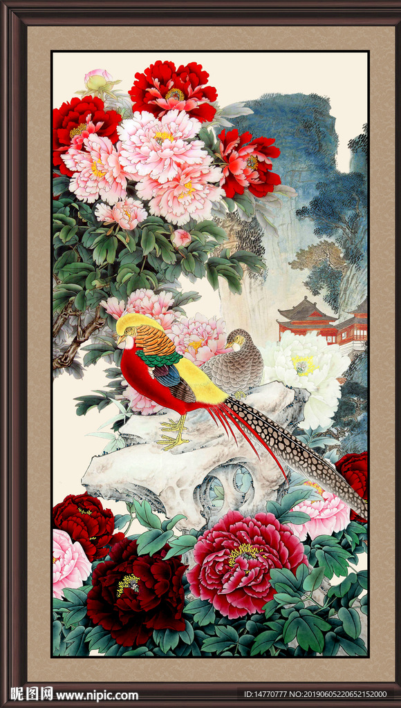 国画牡丹
