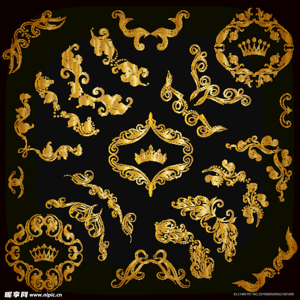 欧式花纹