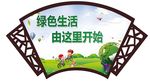 垃圾分类牌镂空框