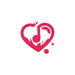爱心 音乐 logo