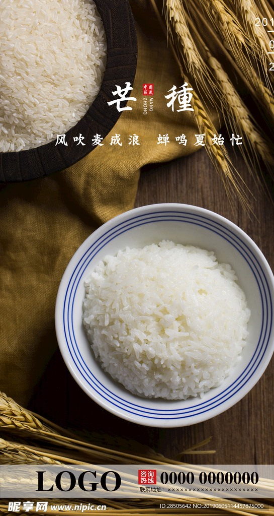 芒种节气图片海报