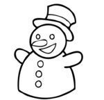 简笔画雪人