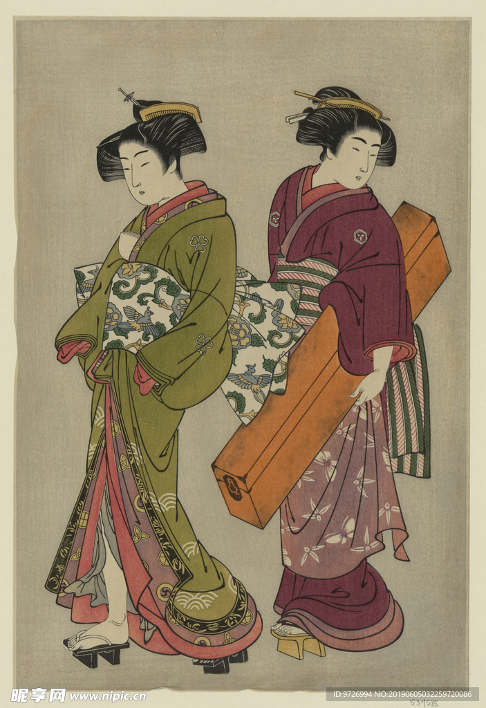 北尾重政浮世绘作品