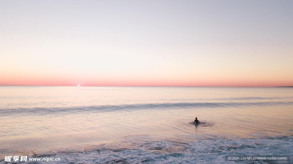 大海夕阳