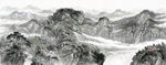 山水画 国画 水墨画
