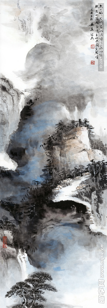 山水画 国画 水墨画