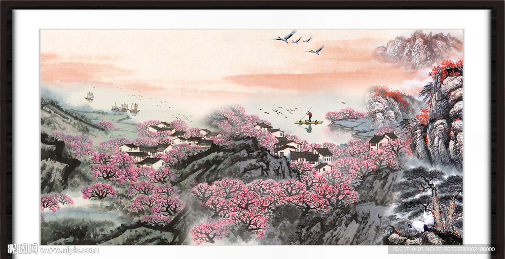 巨幅山水画