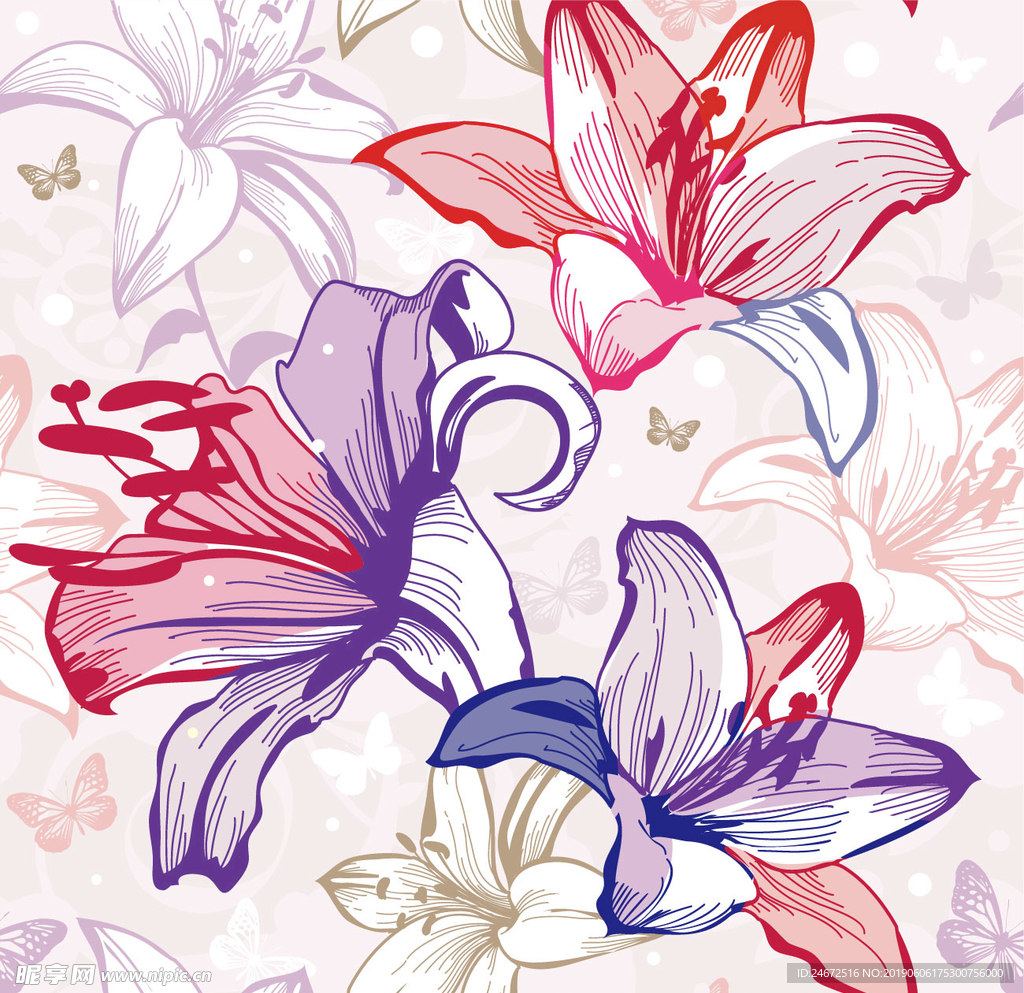 水仙花素描