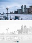 ps动作照片变素描