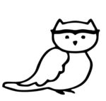 简笔画猫头鹰