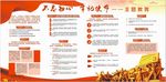 不忘初心 牢记使命主题教育展板