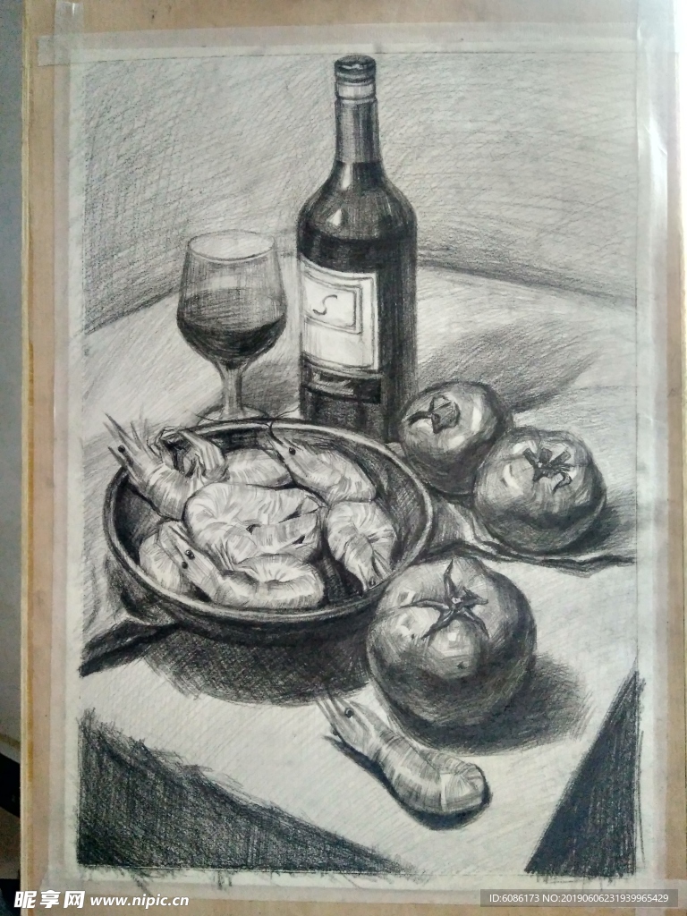 素描画