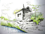山中草房