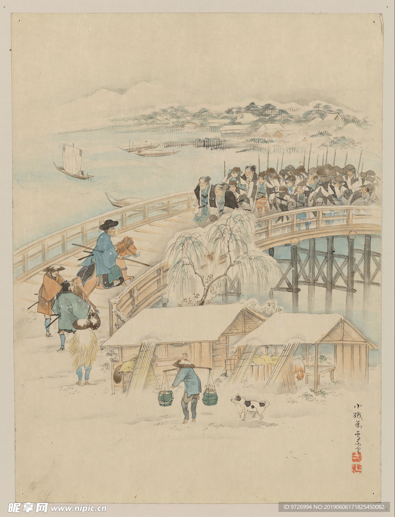 吉良义央浮世绘作品